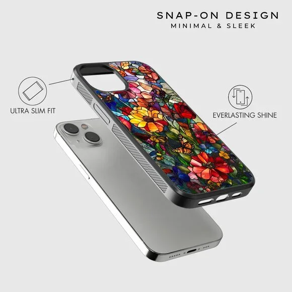 Floral Phone Cover – iPhone 16, 15 Pro, 14, Galaxy S25, S24, S24 Ultra, Pixel 9 - Picture 4 of 9